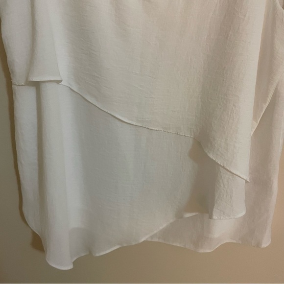 Apricot Asymmetric V-Neck Tank Top, Size S - Picture 5 of 8